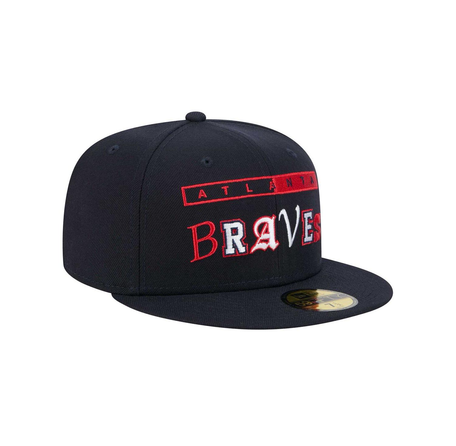 Men's Navy Atlanta Braves Ransom 59FIFTY Fitted Hat