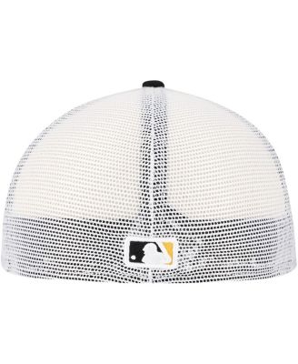 Men's Black Pittsburgh Pirates Team Color 59FIFTY Trucker Fitted Hat