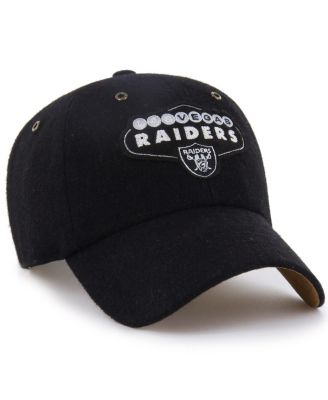 x '47 Brand Men's and Women's Black Las Vegas Raiders Field Goal Clean Up Adjustable Hat