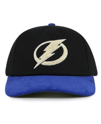 American Needle - Men's Black/Blue Tampa Bay Lightning Burnett Adjustable Hat