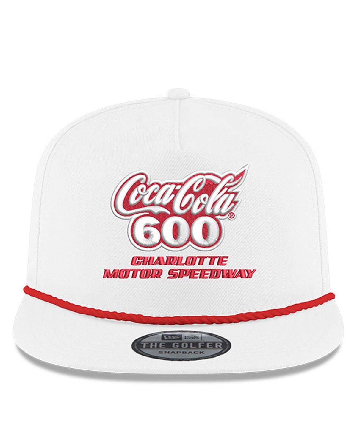 NEW ERA MEN'S WHITE JEFF GORDON COCA-COLA 600 FIRST WIN GOLFER ADJUSTABLE HAT 