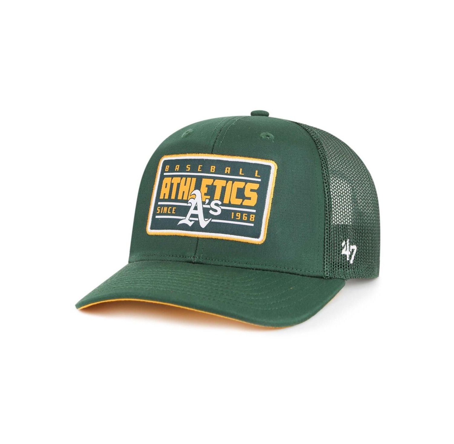 Men's Green Oakland Athletics Hardline Trucker Adjustable Hat