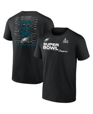 Fanatics - Men's Black Philadelphia Eagles Super Bowl LIX Champions Big Tall Roster Autograph Signing T-Shirt