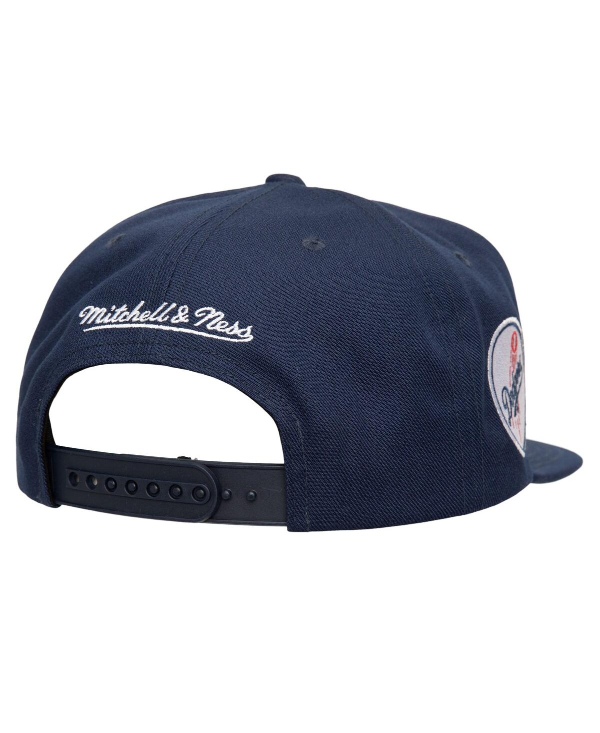Mitchell & Ness Men's Navy Los Angeles Dodgers Double Up Snapback Hat In Navy