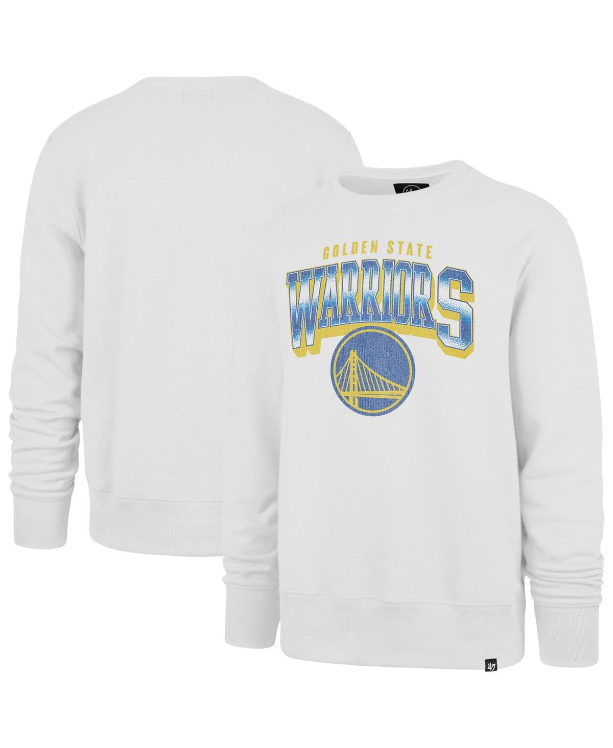 Men's White Golden State Warriors Spotlight Headline Pullover Sweatshirt - White