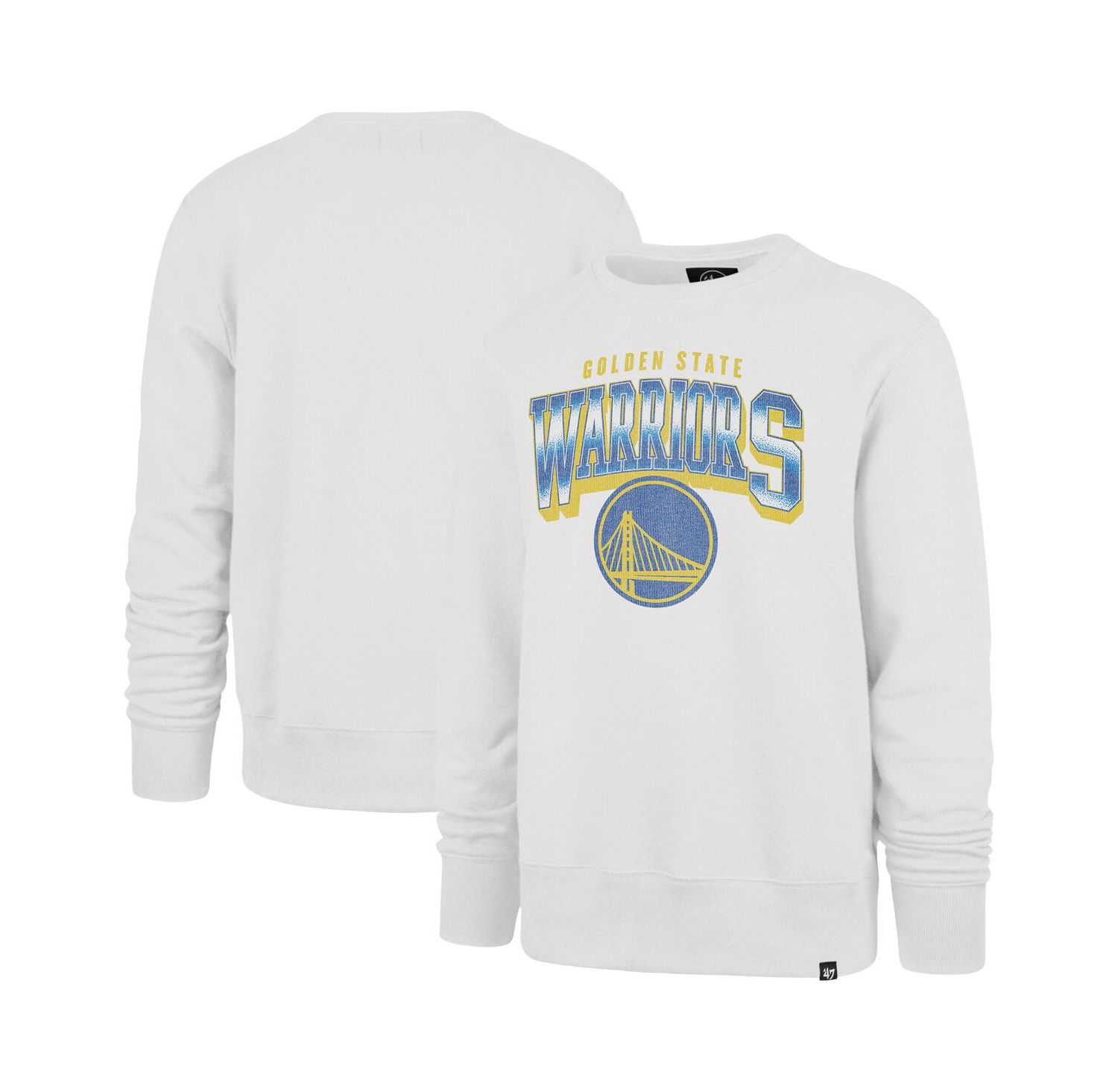 Men's White Golden State Warriors Spotlight Headline Pullover Sweatshirt
