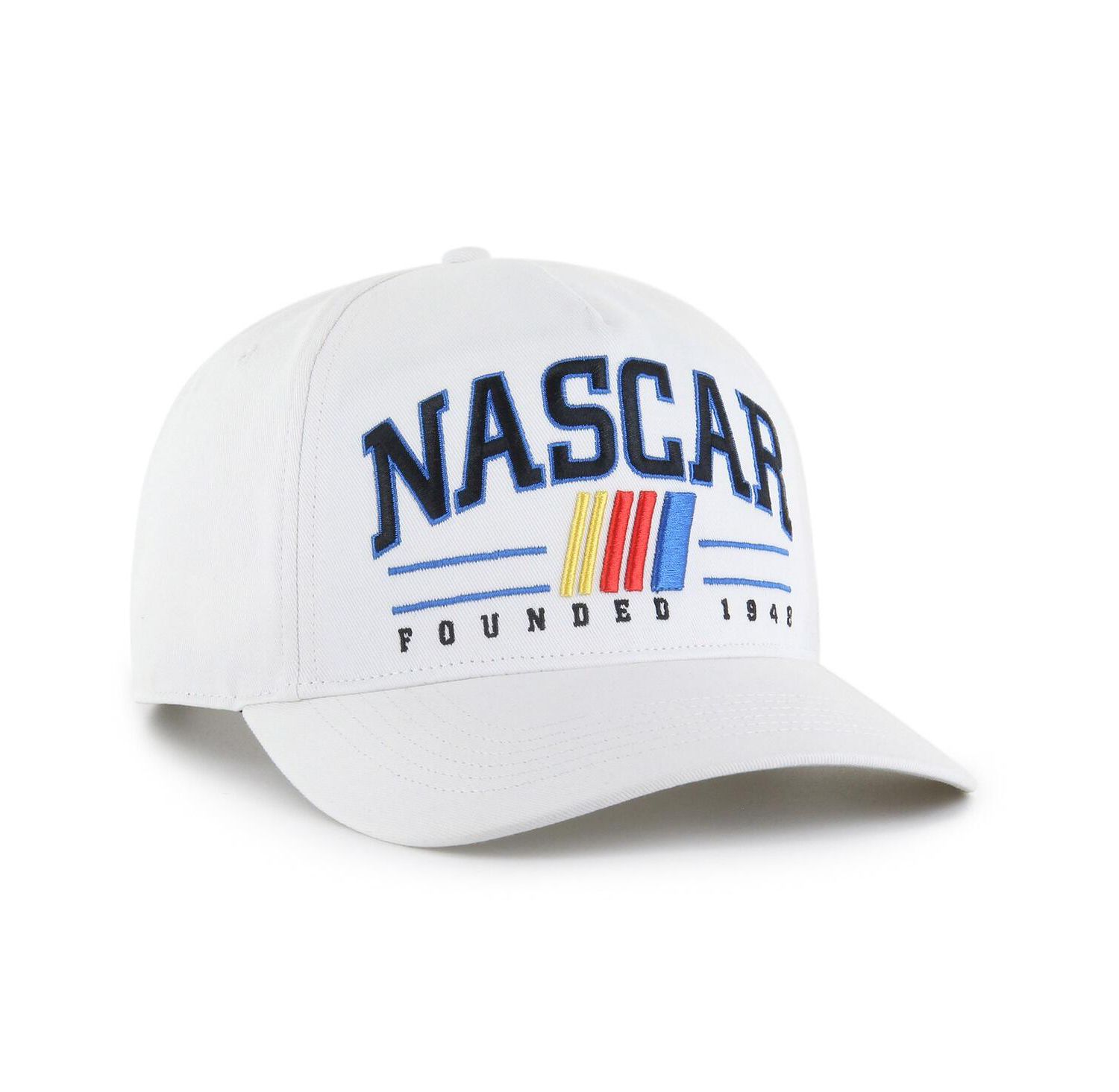 Men's White NASCAR Merchandise Roscoe Hitch Adjustable Hat