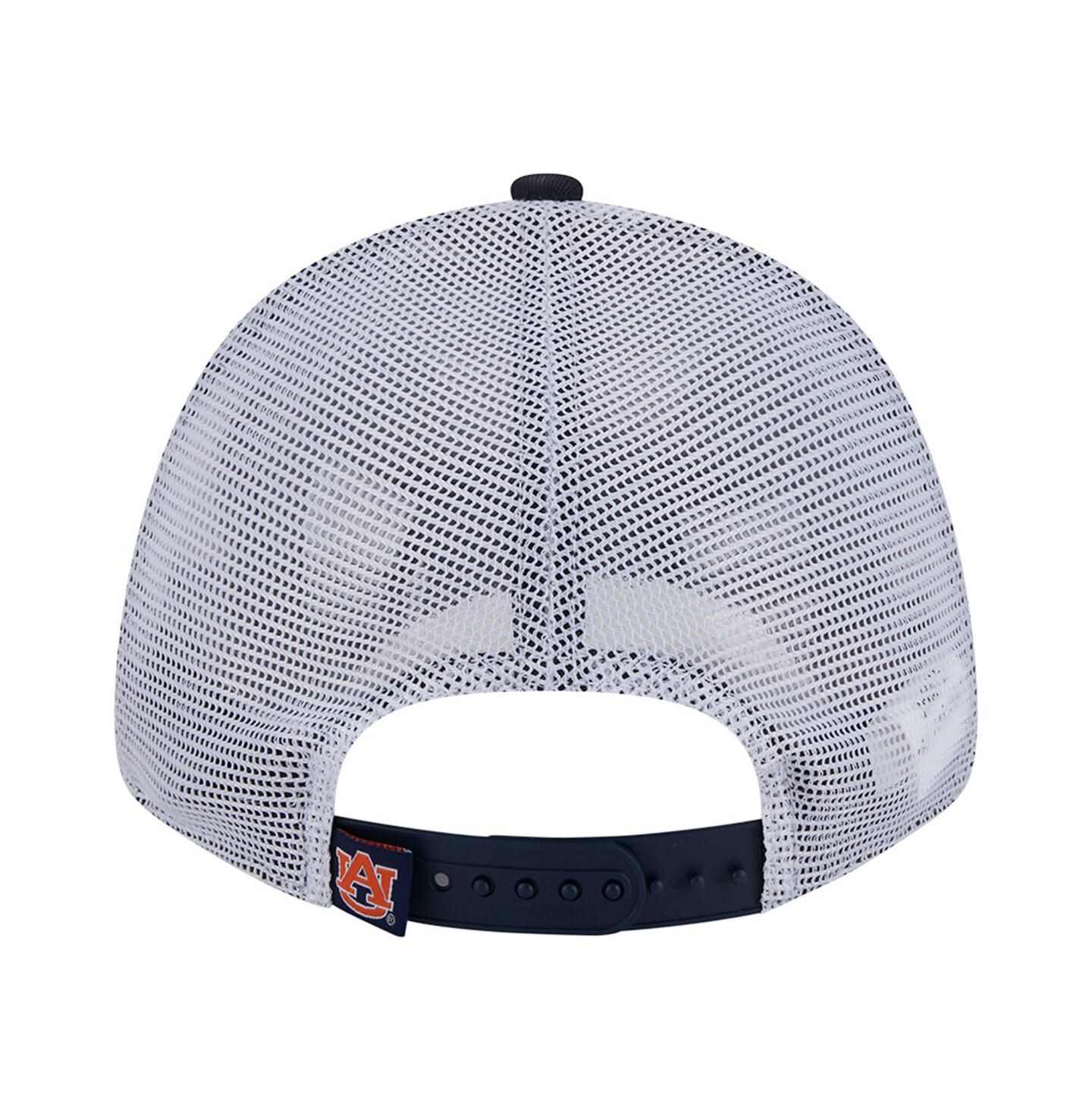 Мужская кепка New Era Navy Auburn Tigers Trucker 9FORTY Adjustable Hat — фото 3