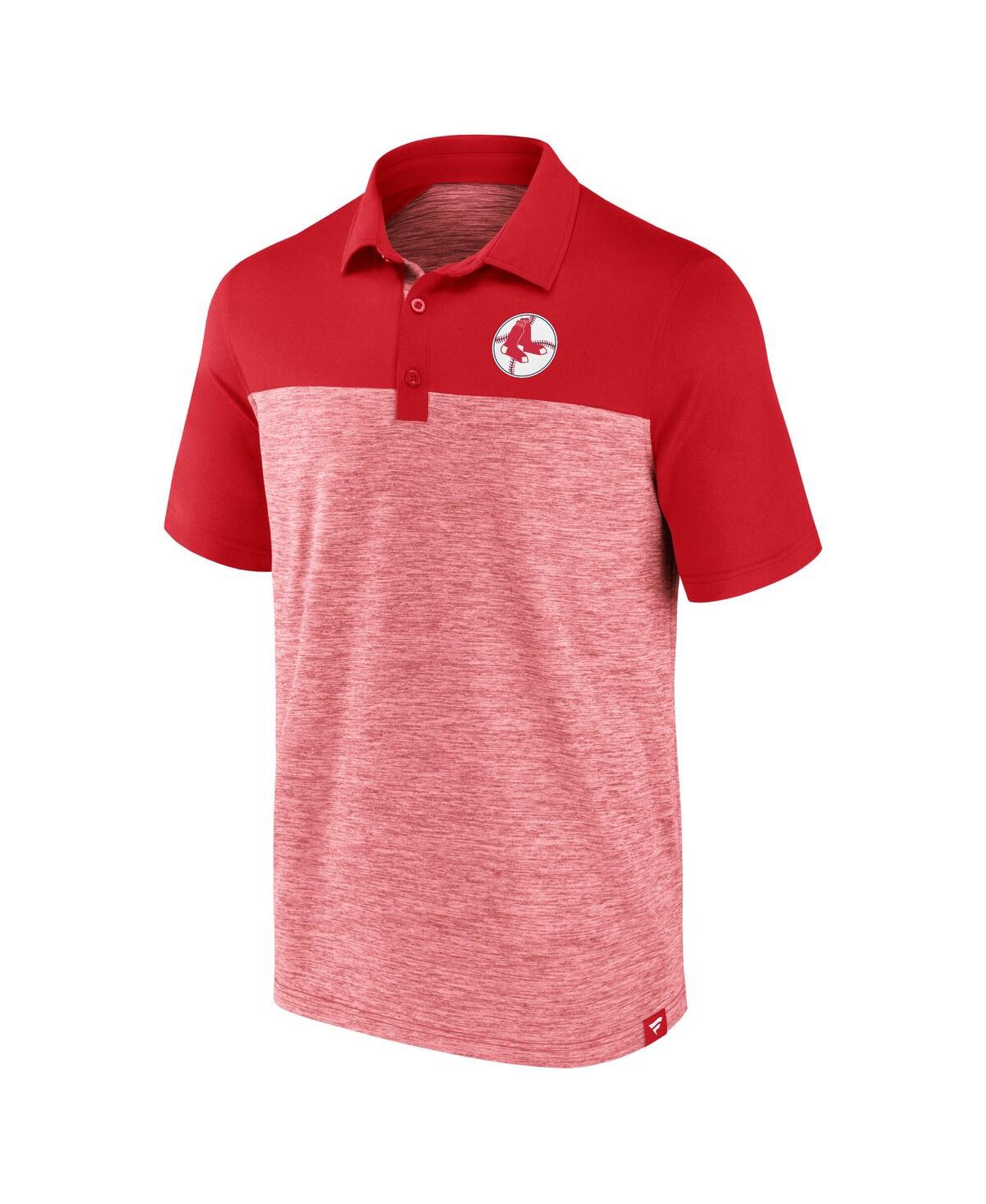 Fanatics Men's Red Boston Red Sox True Classics Avid Fan Brushed Polo Shirt In Red