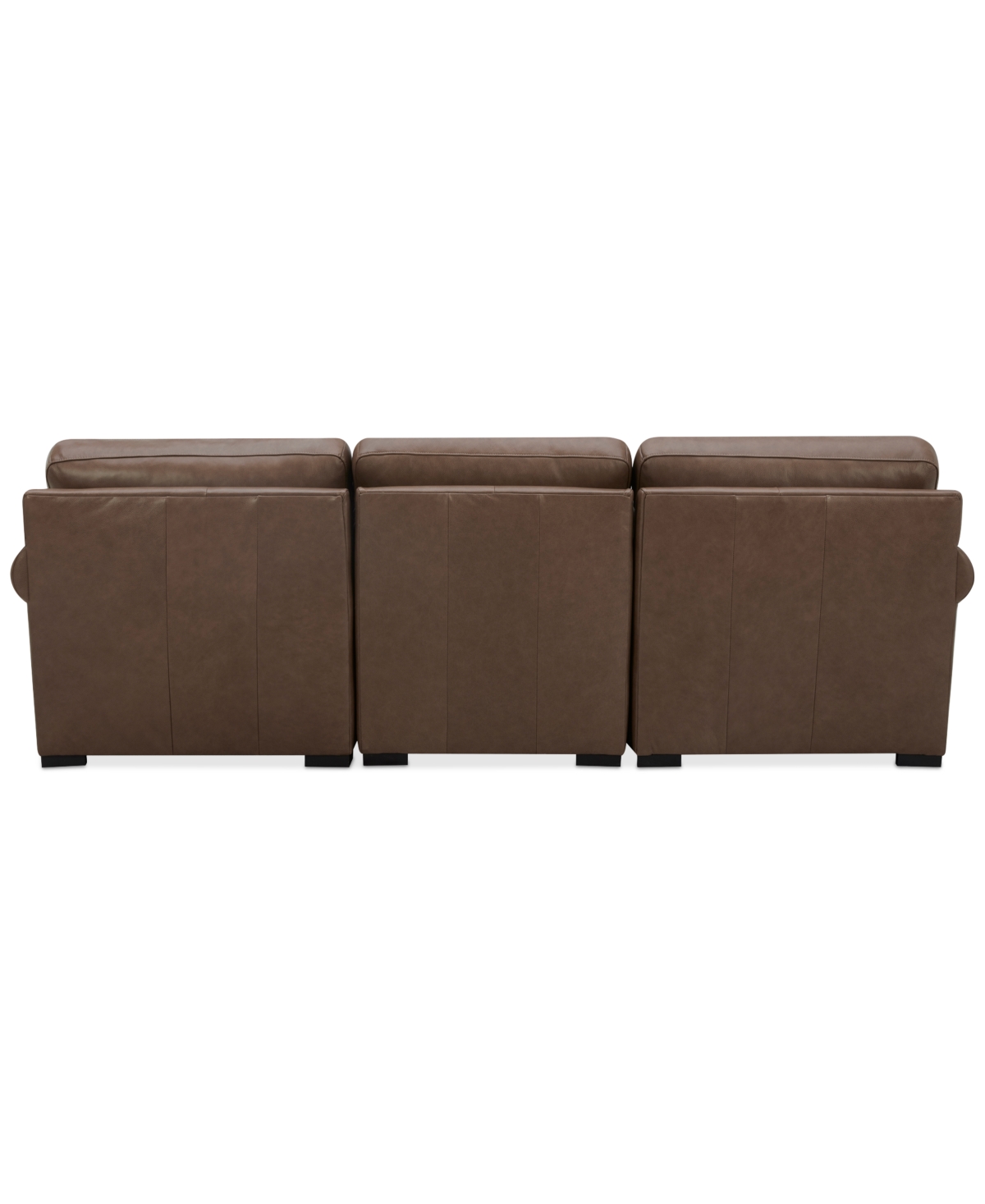 Macy's Radley Roll Arm 104" 3-pc. Leather Sectional, Exclusively At