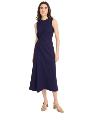 Luxely - Women's Knot-Front Midi Dress