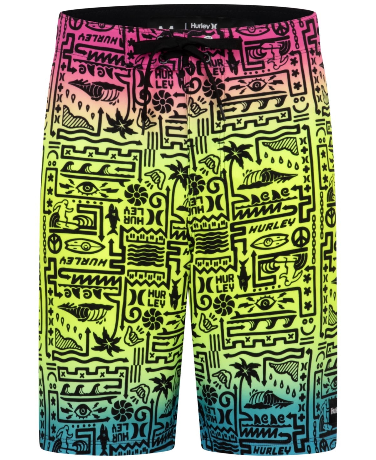 Hurley Big Boys Squiggle-Print Board Shorts