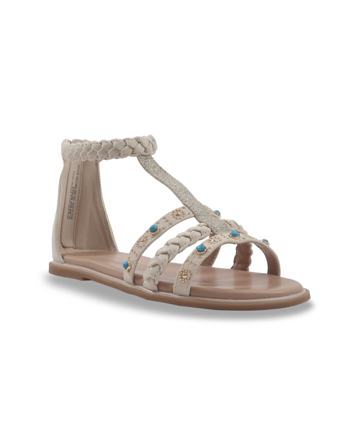 Jessica Simpson Toddler And Big Girls Val Neva Gladiator Sandal In Cream