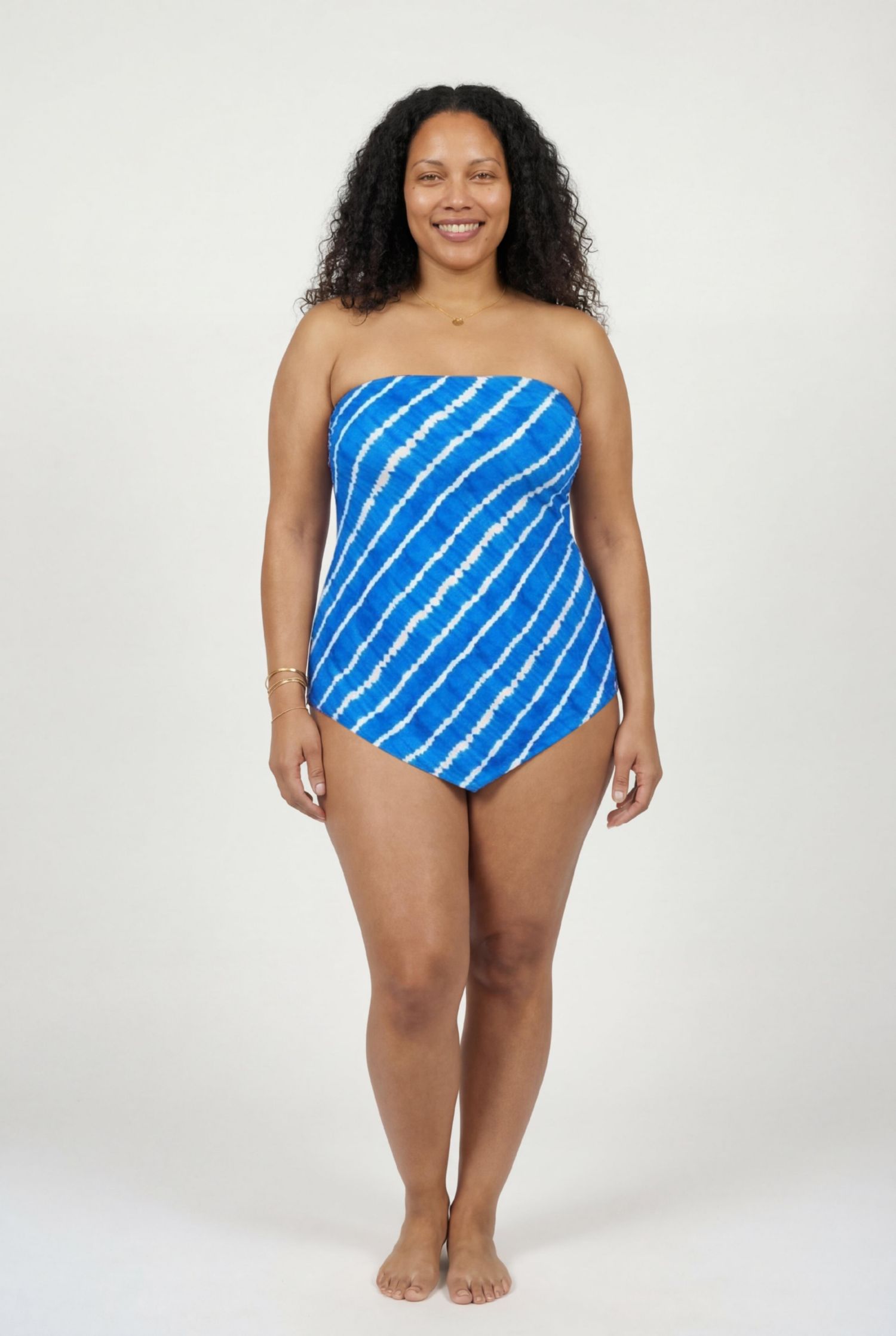Women's Longer Length Scarf Bandeau Tankini Top