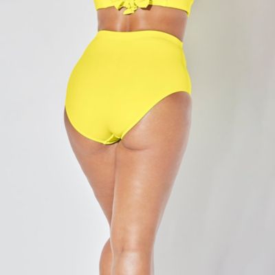 Women's Shirred High Waist Swim Brief