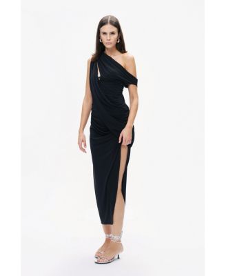 Women's Accessory Detailed Midi Dress