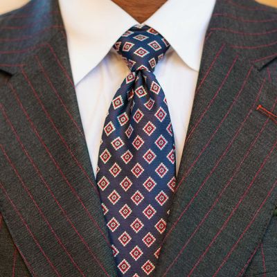 Men's Lambrusco - Silk Jacquard Tie for Men