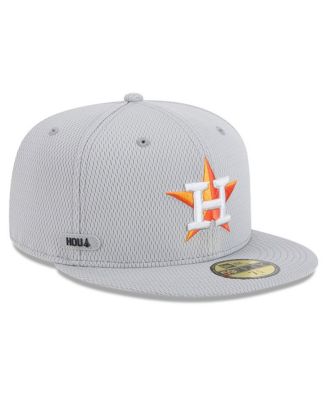 New Era - Men's Gray Houston Astros 2025 MLB Clubhouse 59FIFTY Fitted Hat
