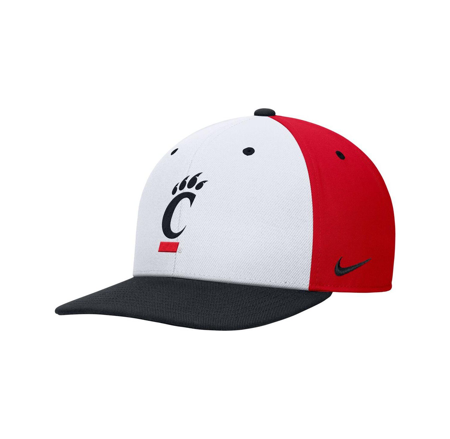 Men's White/Red Cincinnati Bearcats Pro Performance Snapback Hat