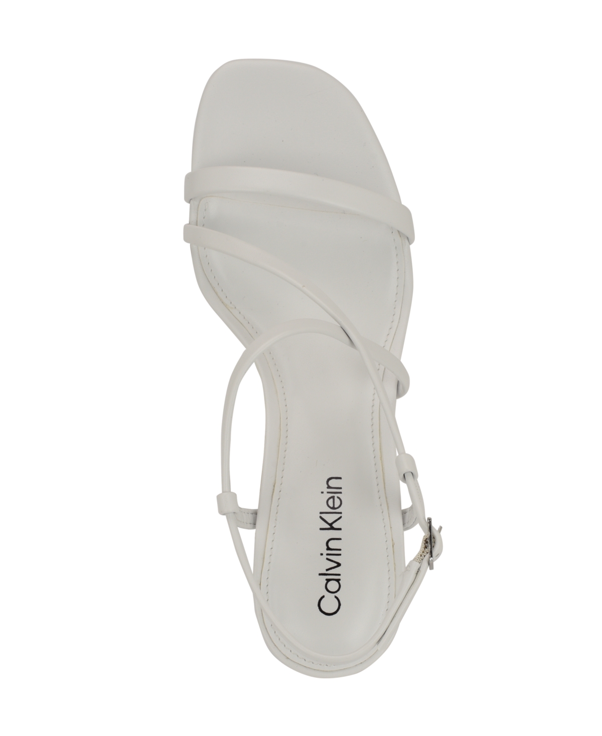 Calvin Klein Ishaya Ankle Strap Sandal In White