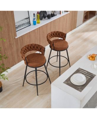 28 inch Set of 3 metal Modern Counter Height Bar Stools set