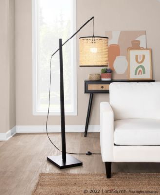 Arturo 60" Wood and Metal Floor Lamp