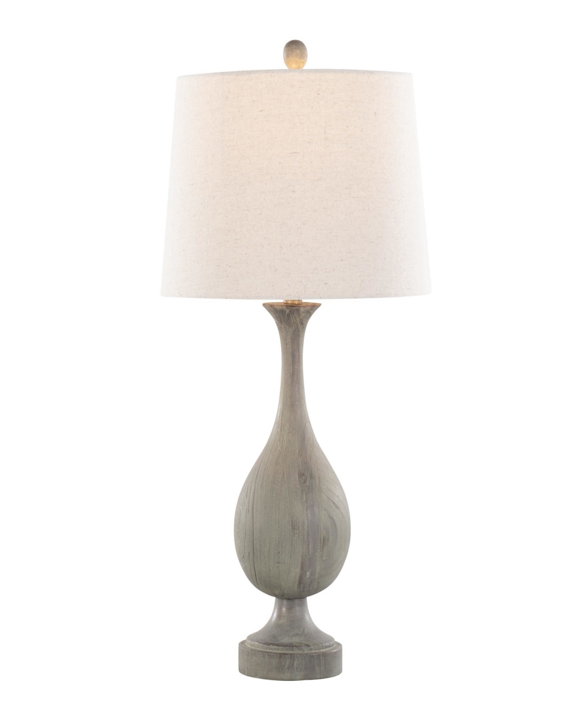 Lumisource Cipolla Poly 29" Polyresin Table Lamp, Set Of 2 In White,gray