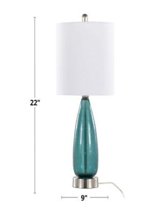 Bottega 22" Glass Table Lamp, Set of 2