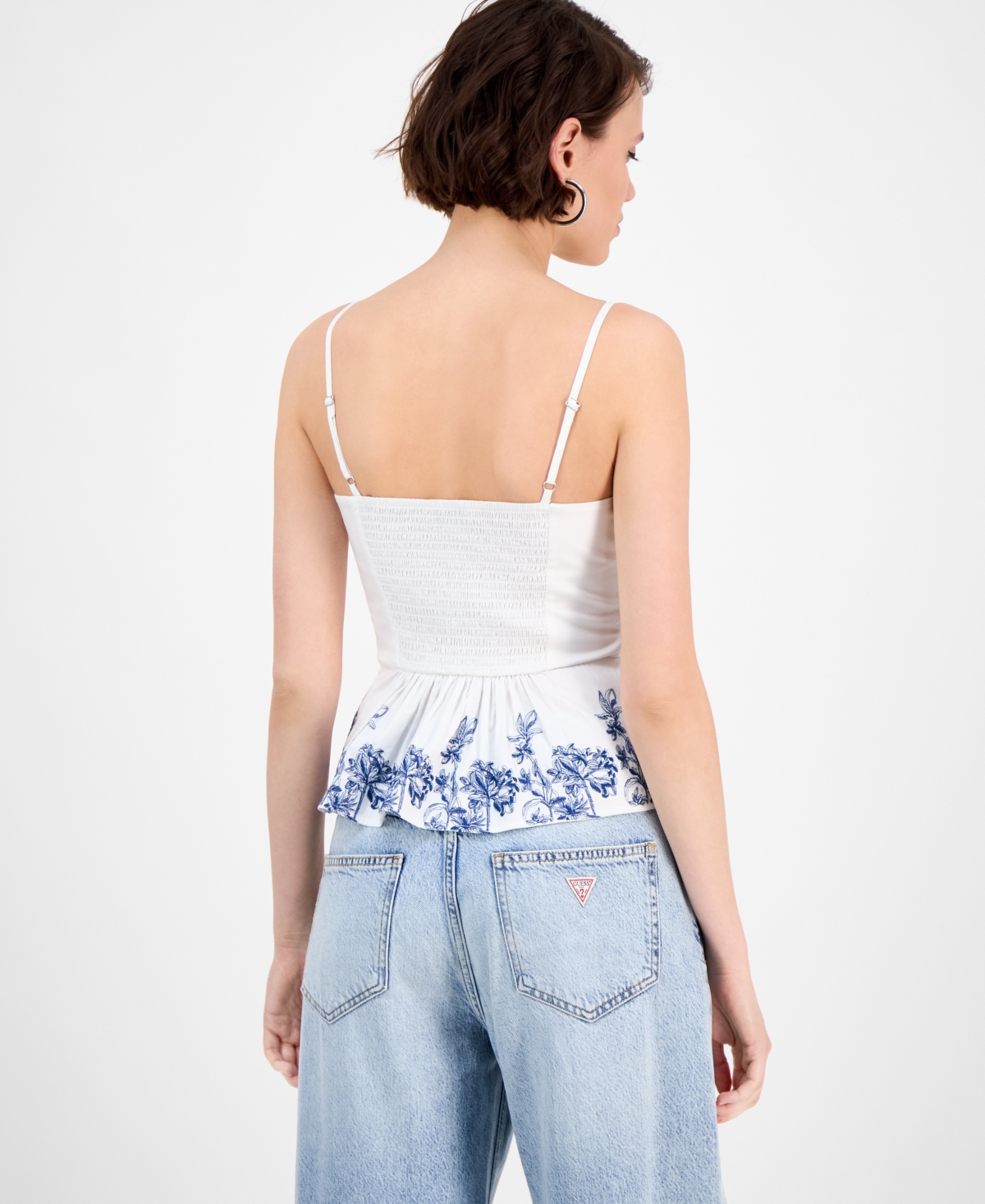 Guess Women's Blanche Peplum Top