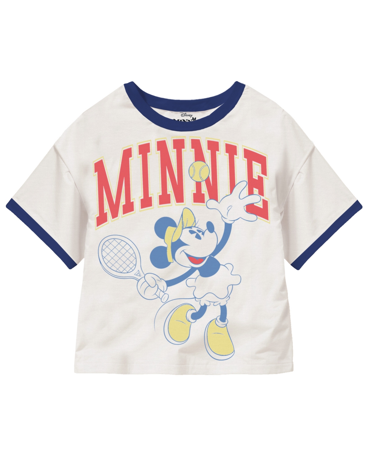 Disney Kids' Big Girls Minnie Short Sleeve Tennis T-shirt