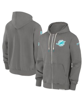 Nike - Men's Pewter Miami Dolphins Player Full-Zip Performance Hoodie