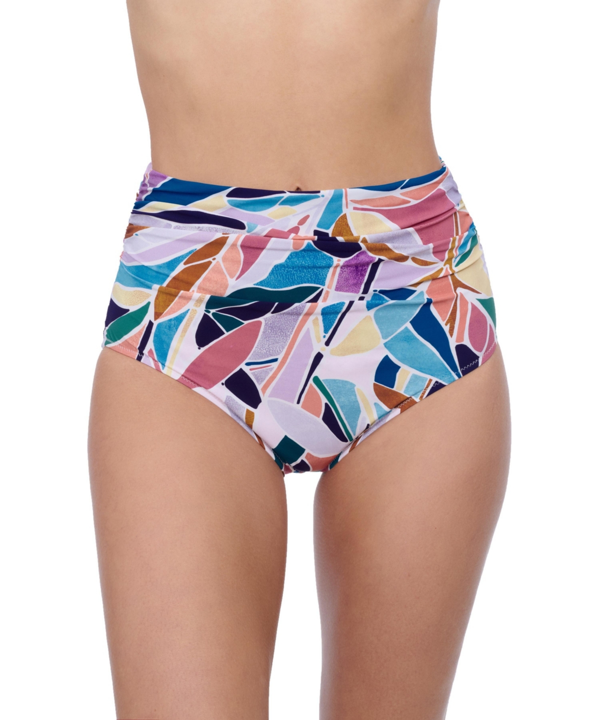 Women's Aura Shirred High Waist Bottom - Multi