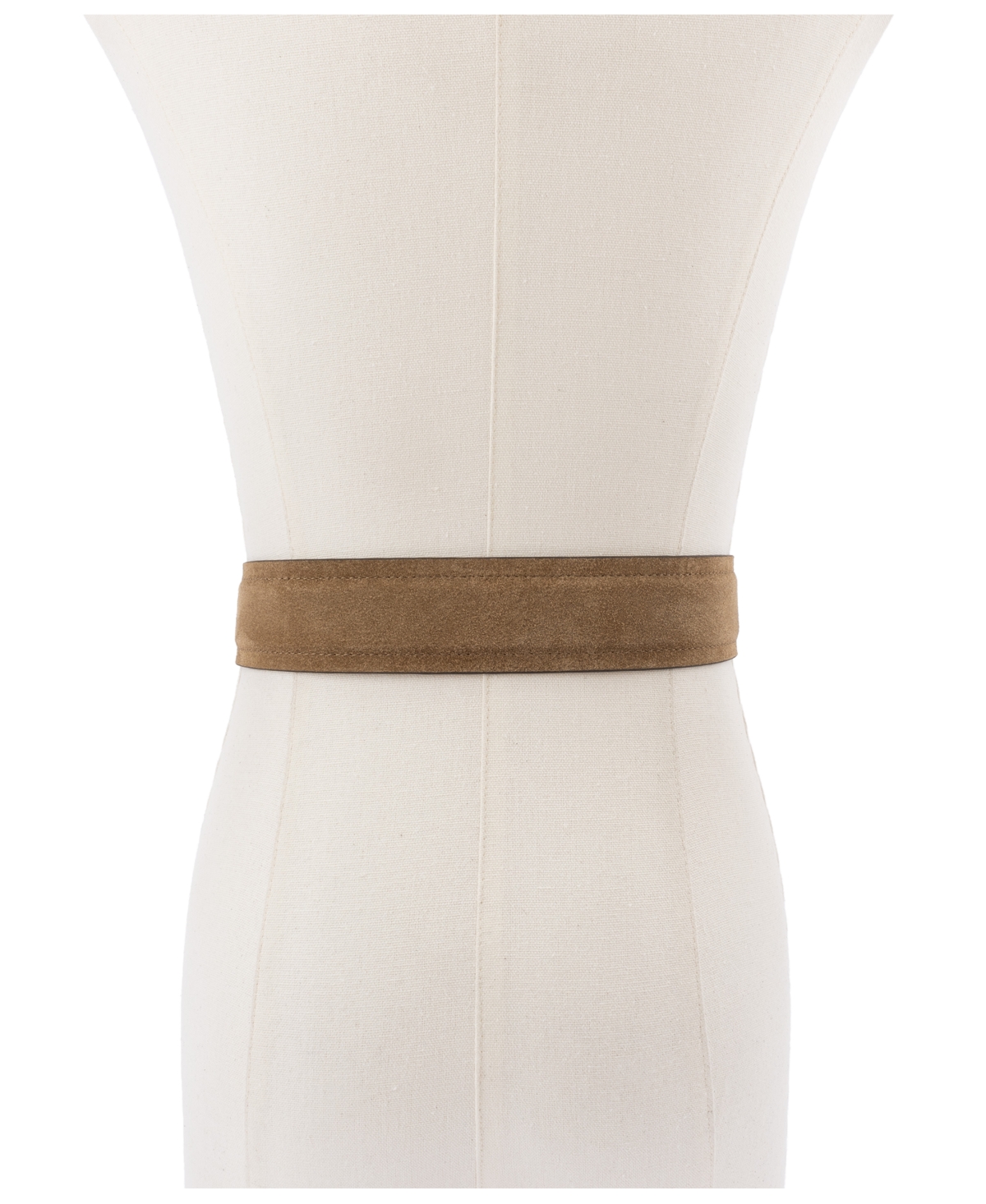 Michael Kors 42mm Suede Belt In Husk
