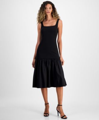 RACHEL Rachel Roy - Women's Hollie Square-Neck Midi Dress