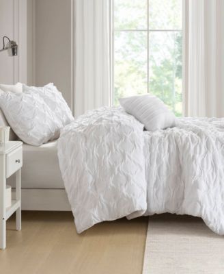 Bailey Diamond Pucker Woven 4-Pc. Comforter Set, King/California King