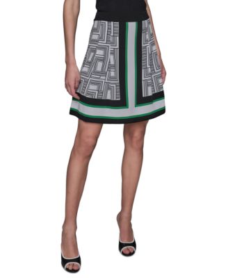 KARL LAGERFELD PARIS - Women's Border Printed Mini Skirt