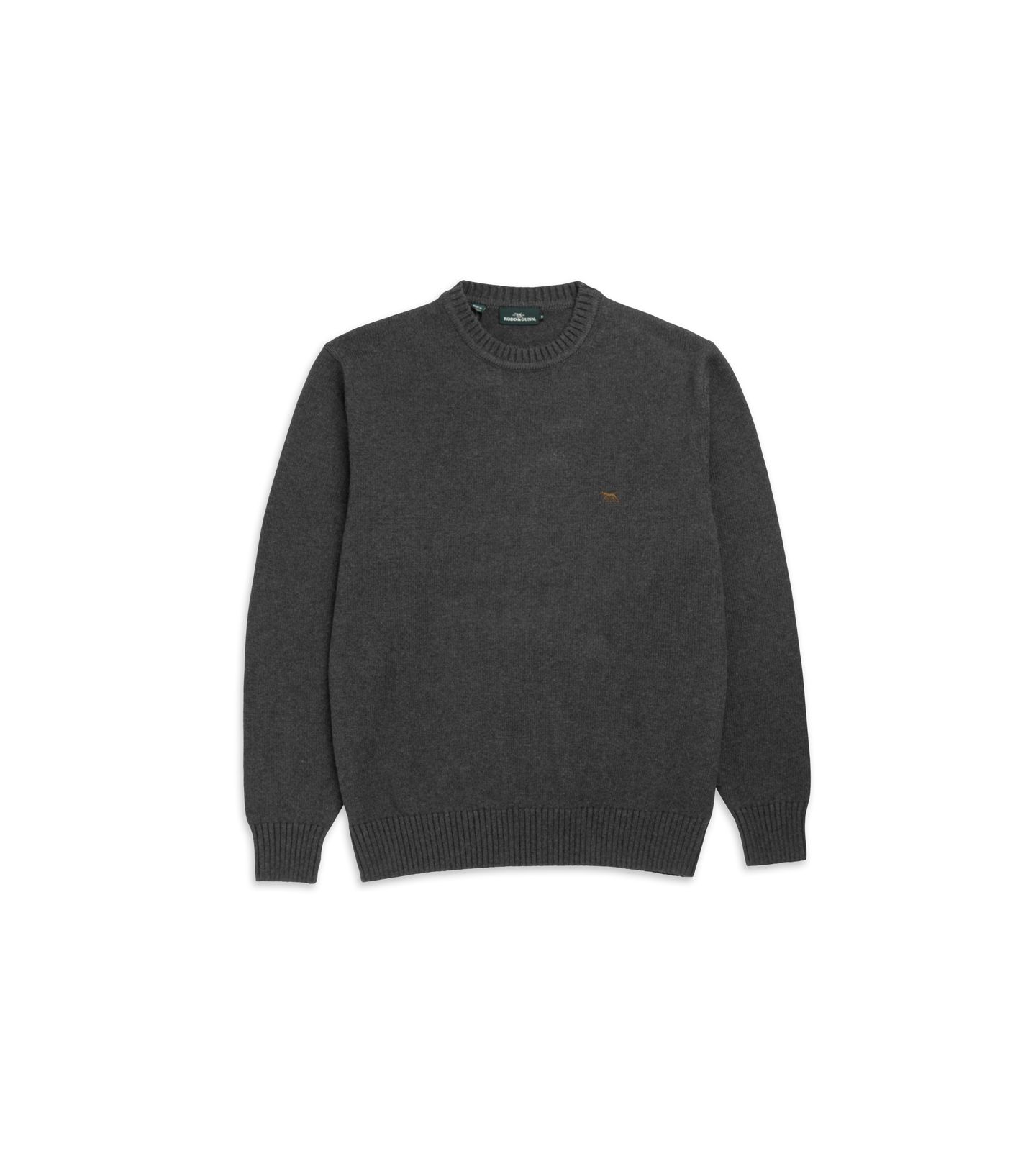 Мужской свитер Rodd & Gunn Gunn Crew Neck Pullover, цвет: Угольный серый — фото 4