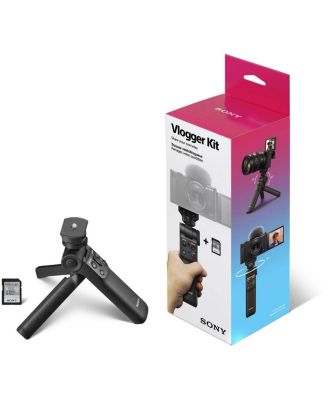 ZV-1F Vlogging Camera, Black with ACCVC1 Vlogger Accessory Kit