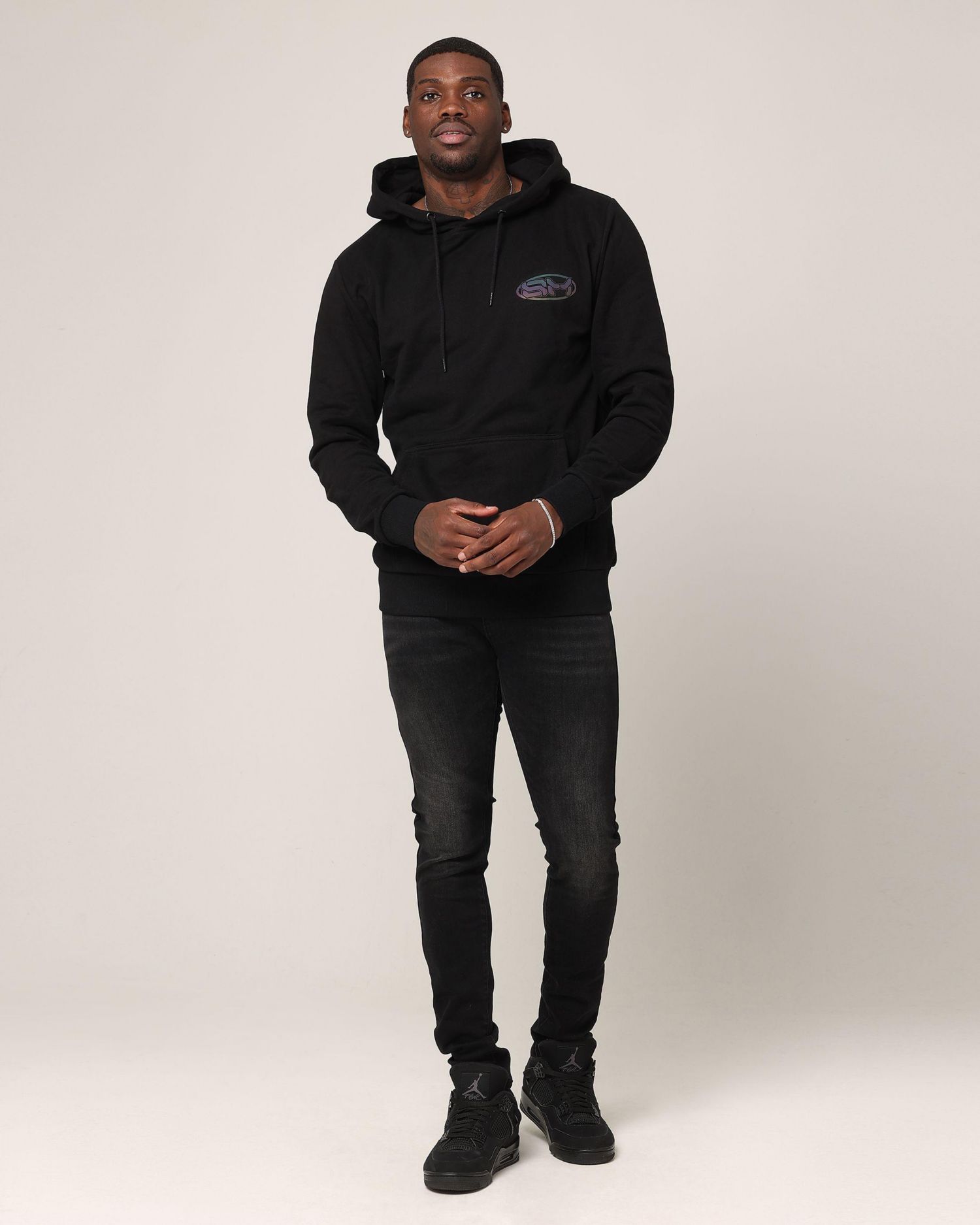 Men's New Age Rage Motors Hoodie Sweatshirt - Black/3M S