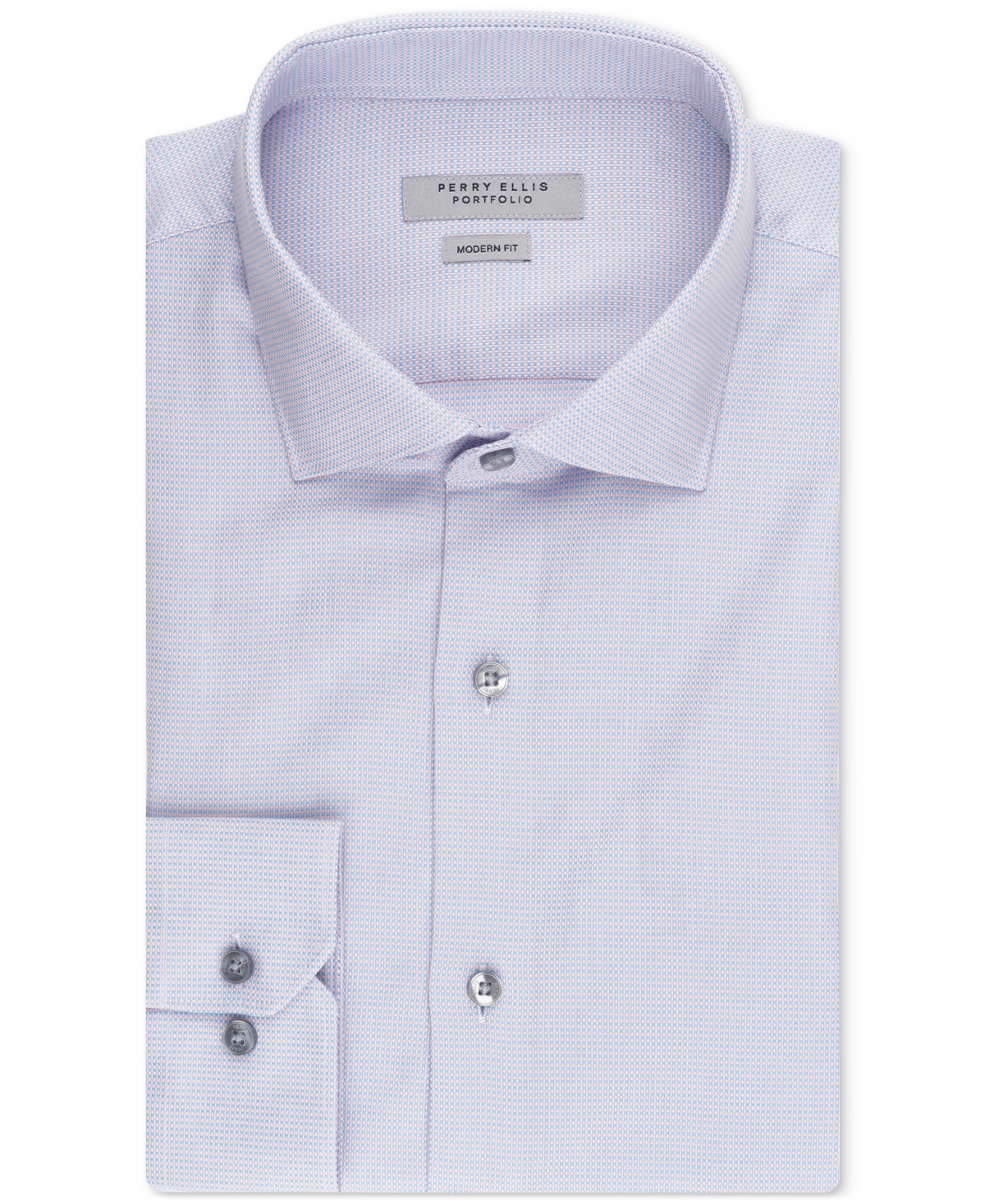 Perry Ellis Men's Royal Oxford Button-Front Shirt - Light Blue