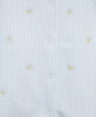 Baby Girls 2-Pc. Embroidered Cotton Romper & Headband Set