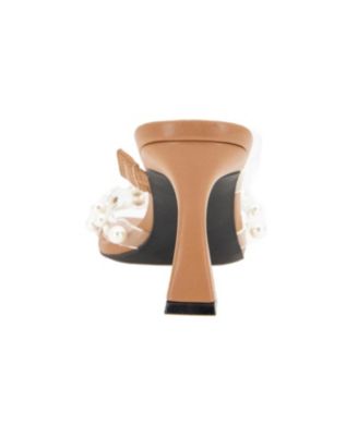 Women's Rainy Slip On Cultivated Pearl Dress Sandals