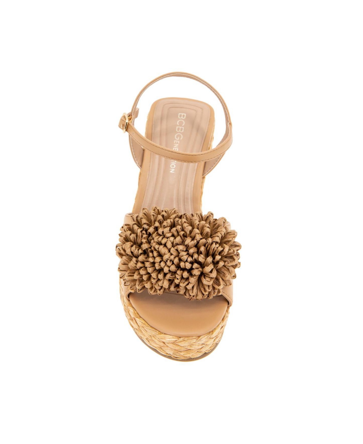 Bcbgeneration Erika Braided Wedge Sandal In Tan