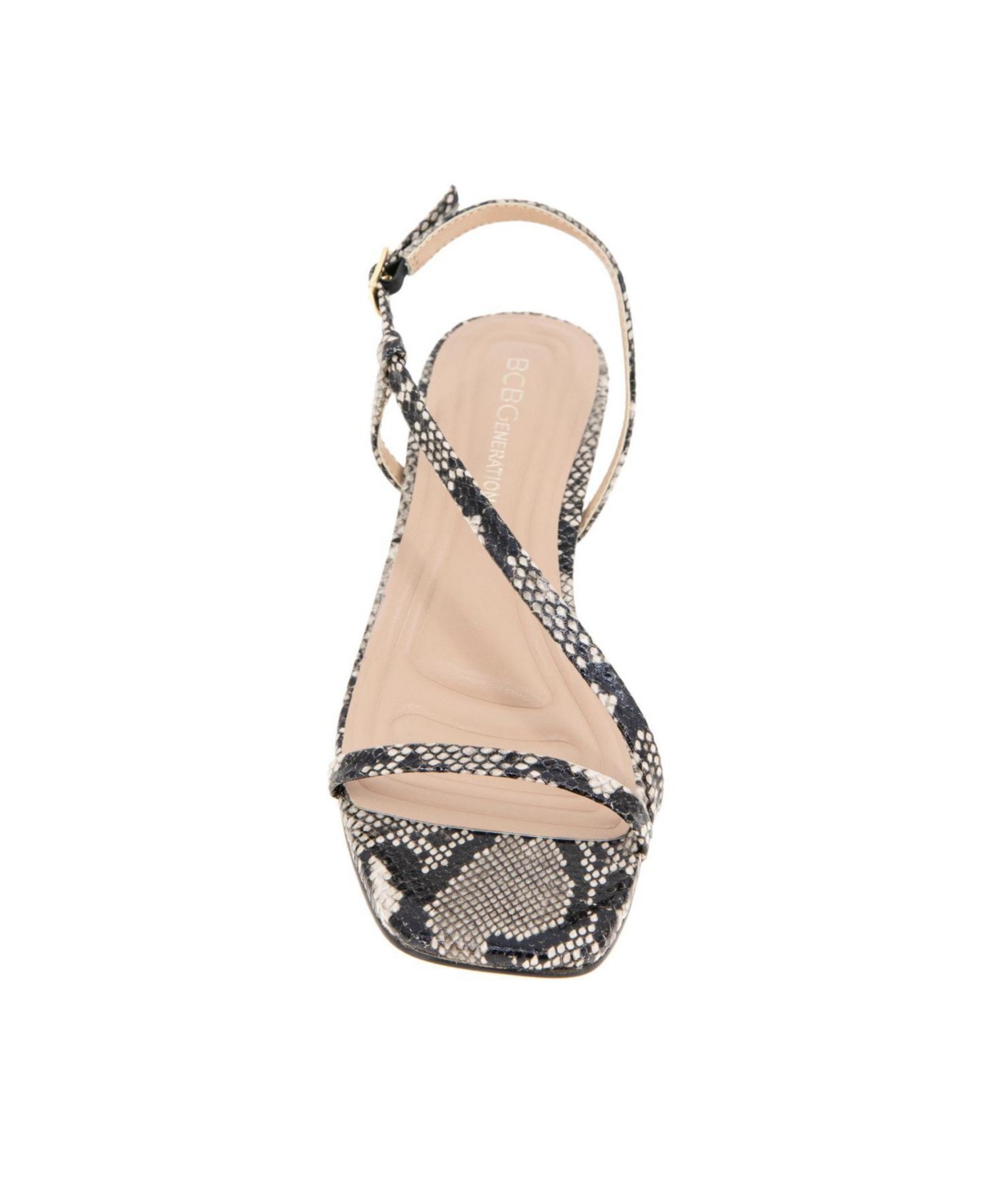 Bcbgeneration Inaya Snakeskin Embossed Sandal In Multi Snake