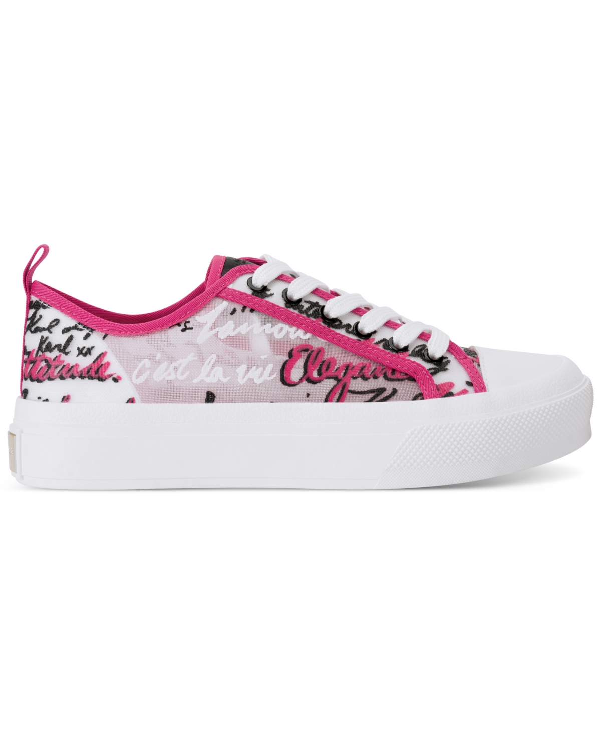Karl Lagerfeld Women's Gilianne Lace-up Sneakers In Muti,bright White