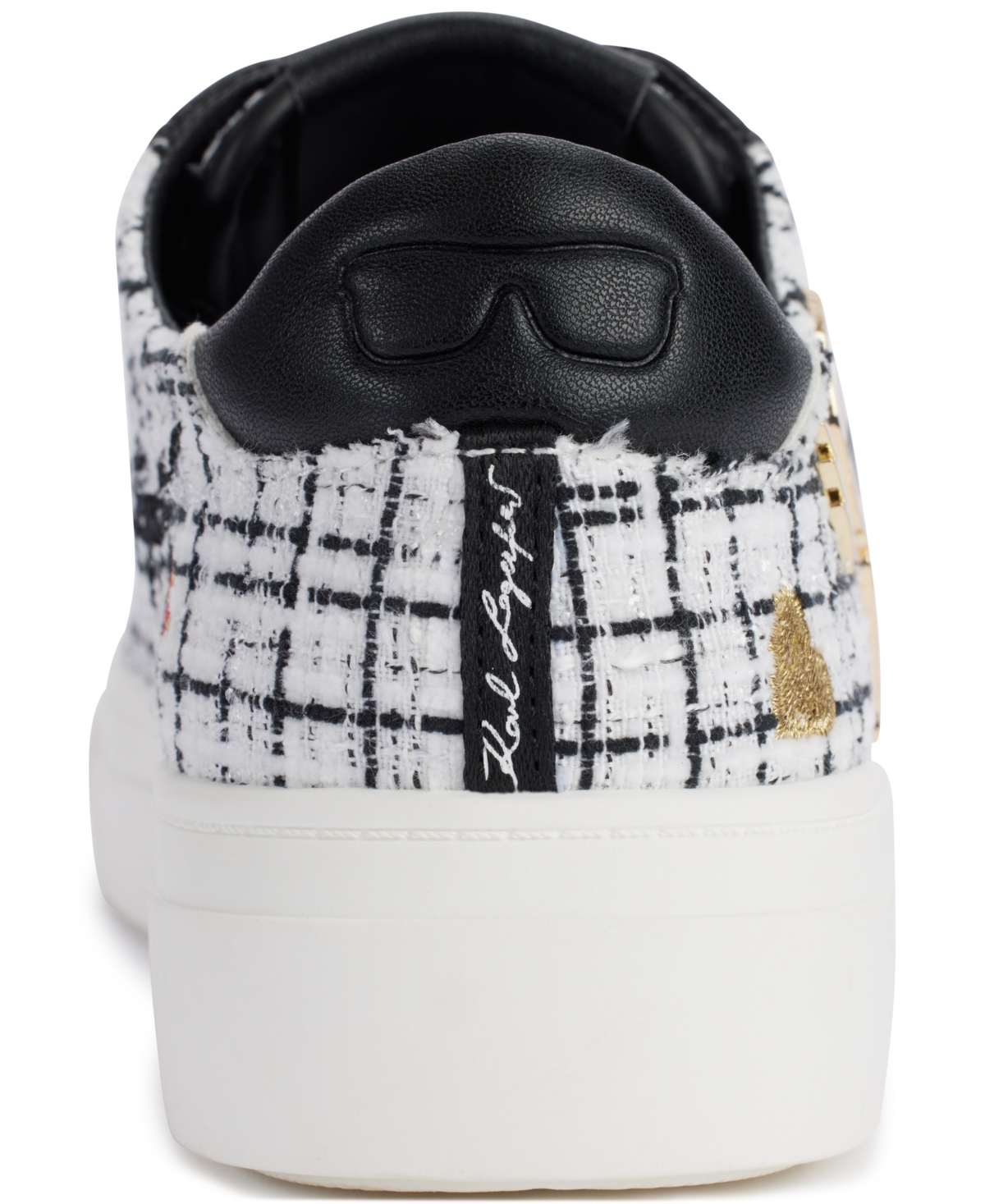 Karl Lagerfeld Paris Cate Pins Sneaker In Black,white