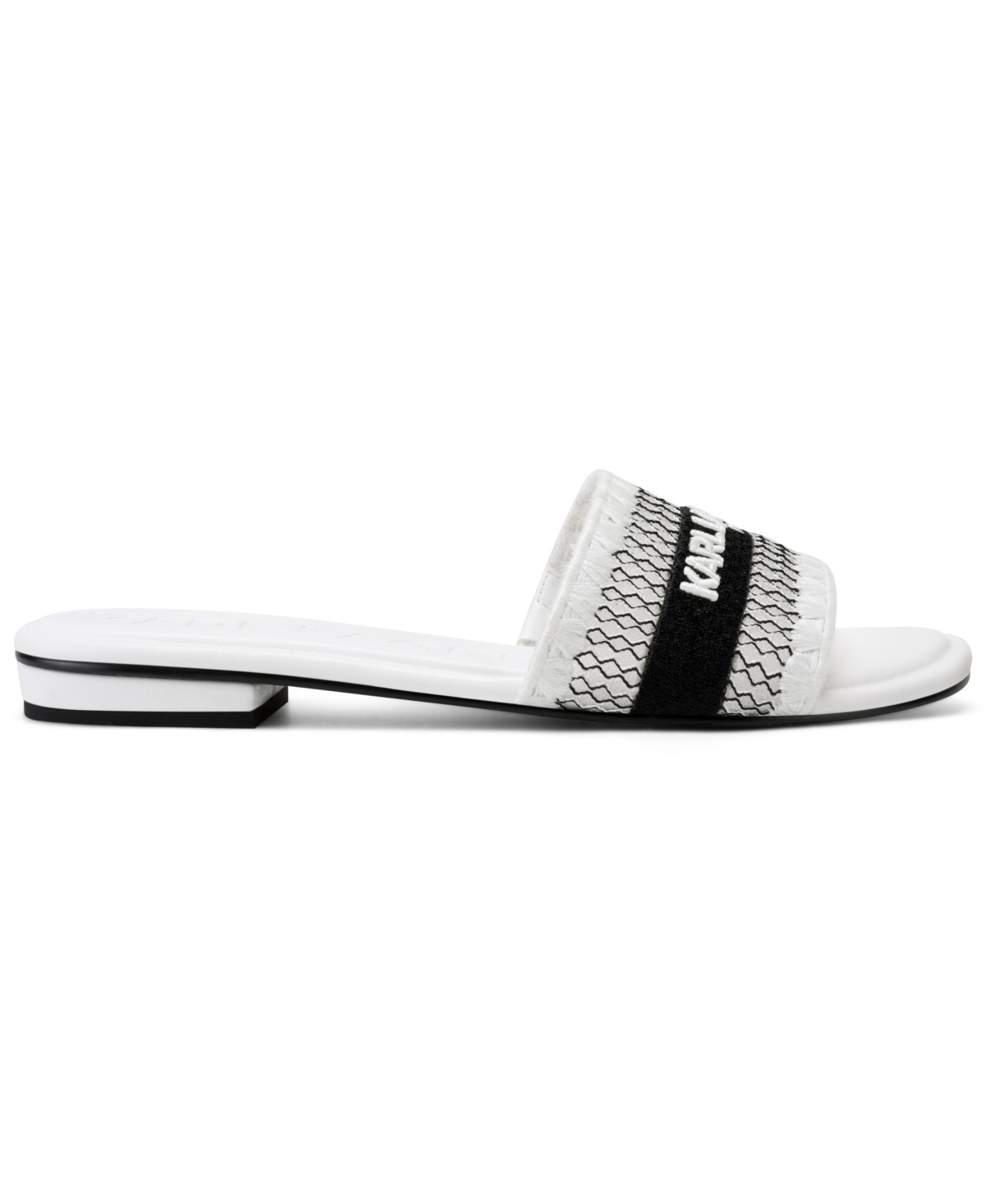 Karl Lagerfeld Cairra Slide Sandal In White,black