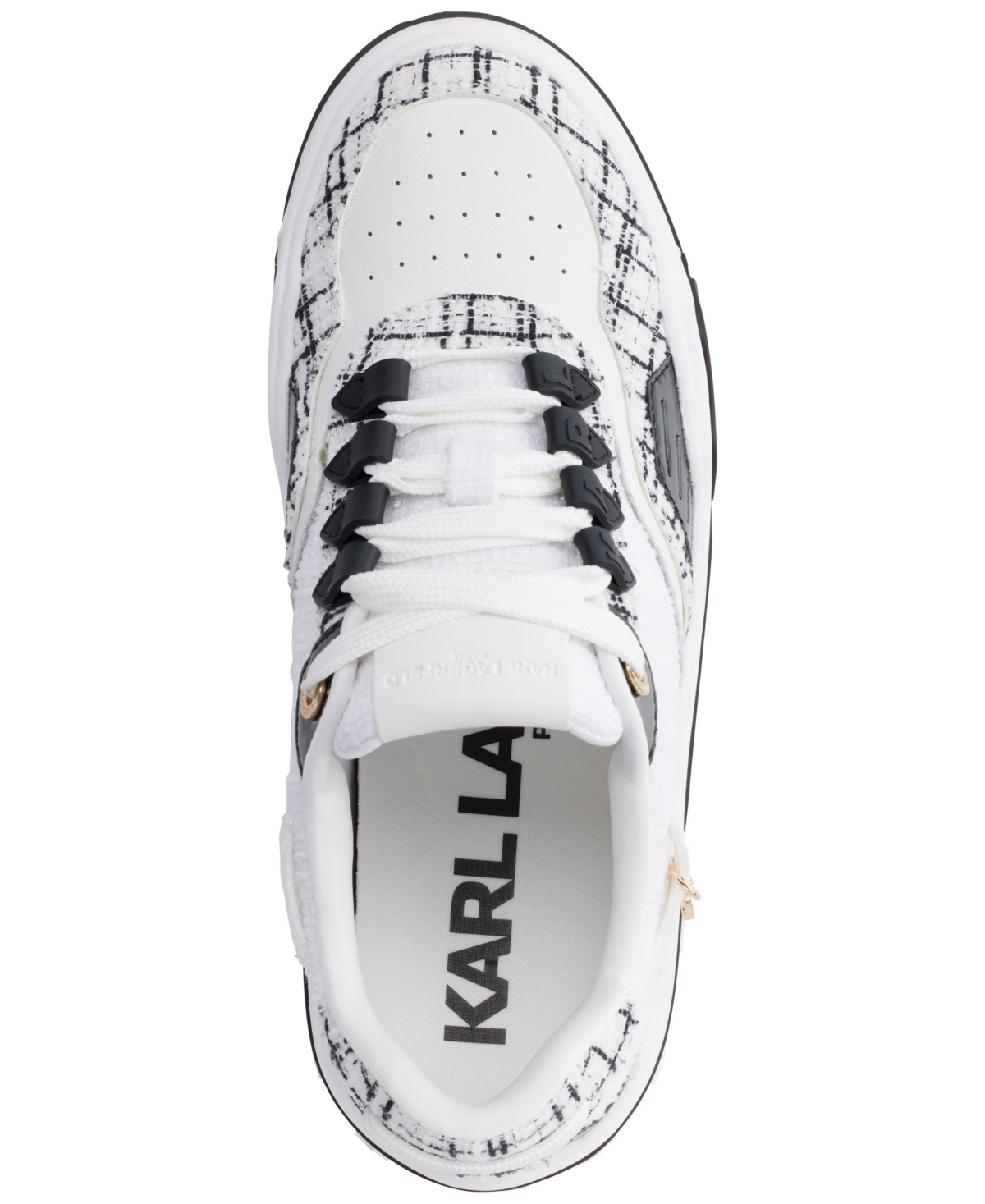 Shop Karl Lagerfeld Women's Charna Lace-up Sneakers In White