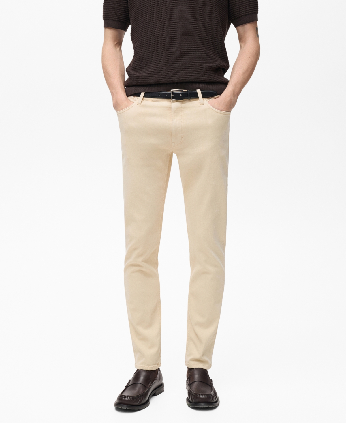 Men's Slim-Fit Ultra-Soft Patrick Jeans - Light, Pastel Grey