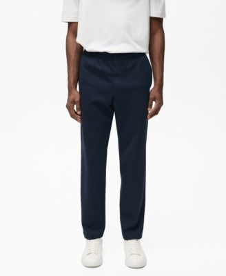 MANGO - Men's Cotton Elastic Waist Joggers